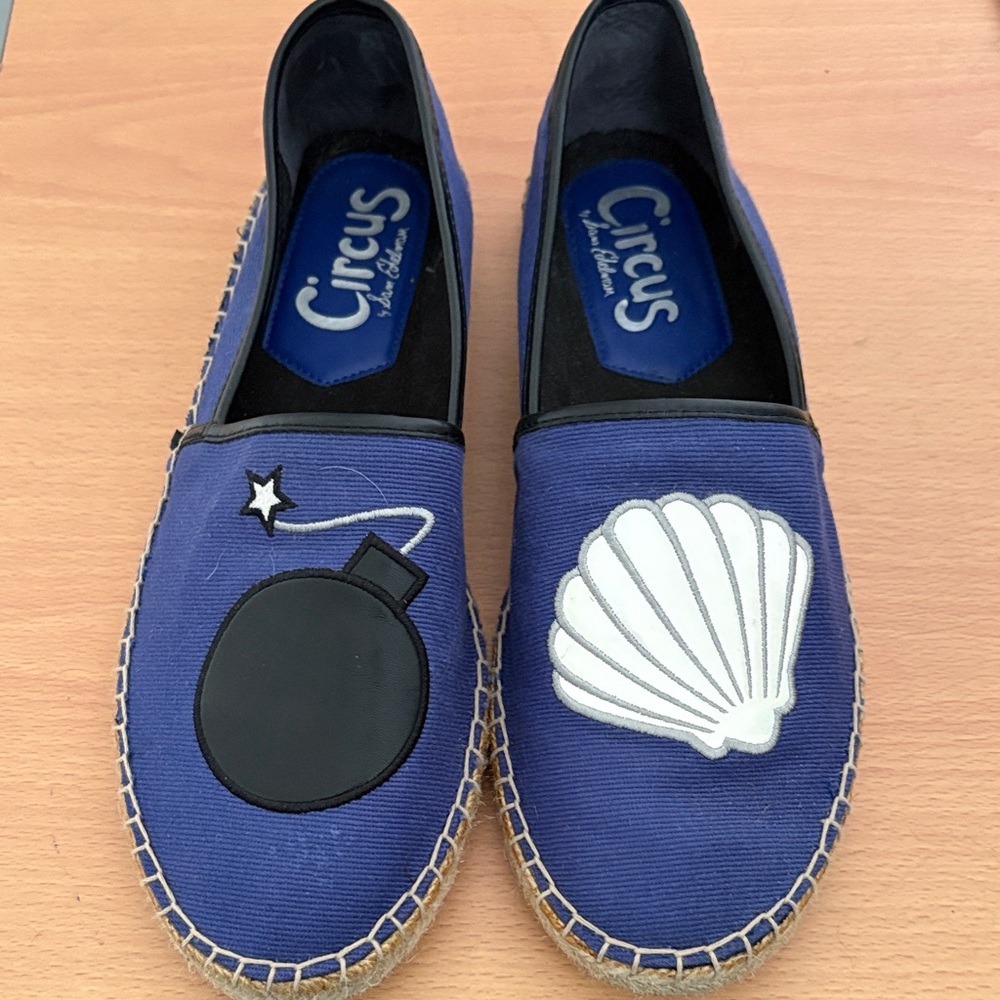 Circus by Sam Edelman Navy Espadrille Slip-Ons